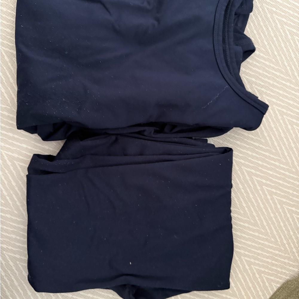 Women's Navy blue maternity thermal set size small